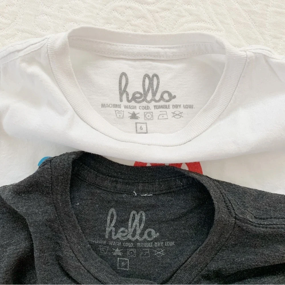 Hello Apparel Pair of Short Sleeve‎ T-Shirts